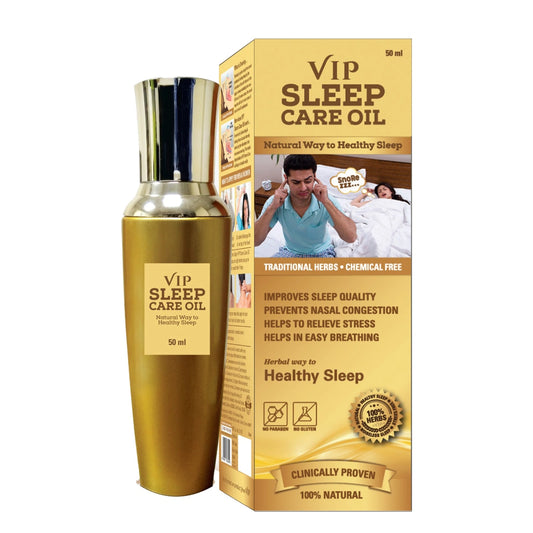 VIP Sleep Care Oil, 50 ml - 100% Natural | Snoring Stopper Oil for Men & Women