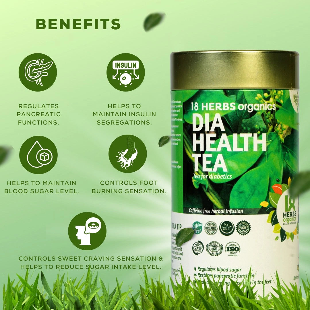 18 Herbs Organics Dia Health Tea (TIN)