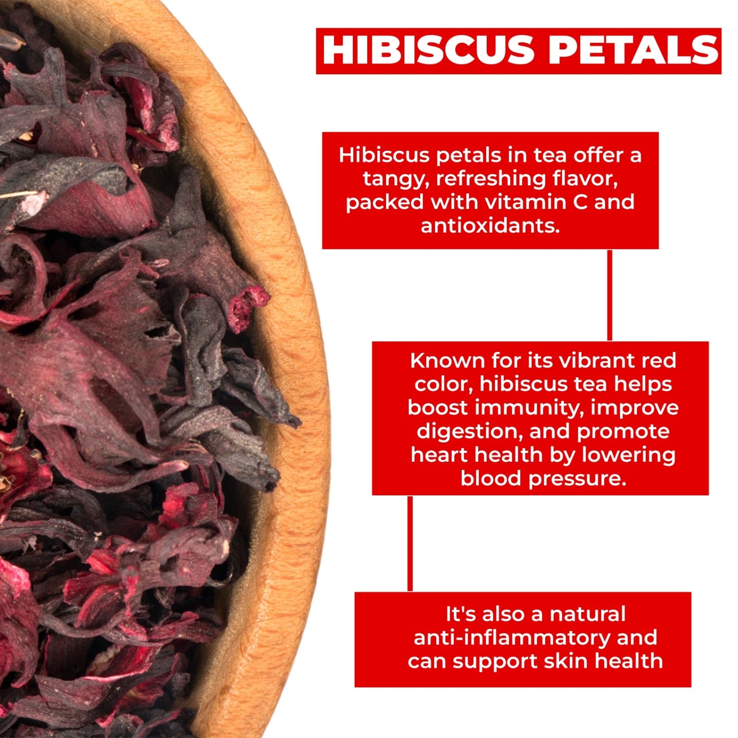 18 Herbs Organics Hibiscus Flower 40 Tea Bags (TIN)