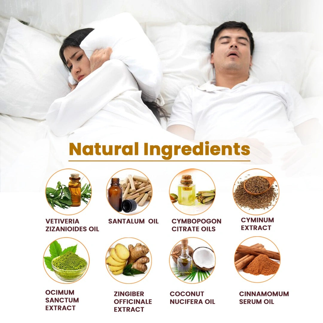VIP Sleep Care Oil, 50 ml - 100% Natural | Snoring Stopper Oil for Men & Women