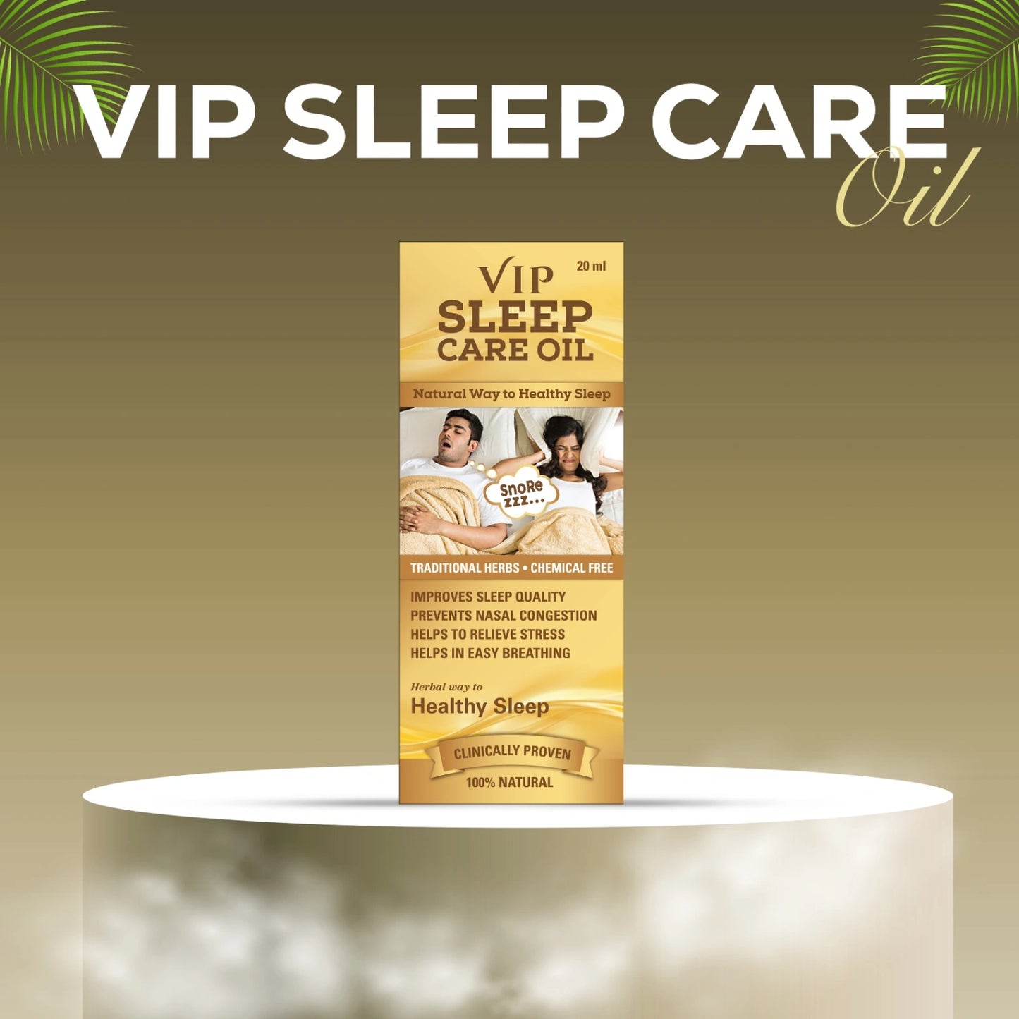 VIP Sleep Care Oil, Snore Stopper for Men and Women
