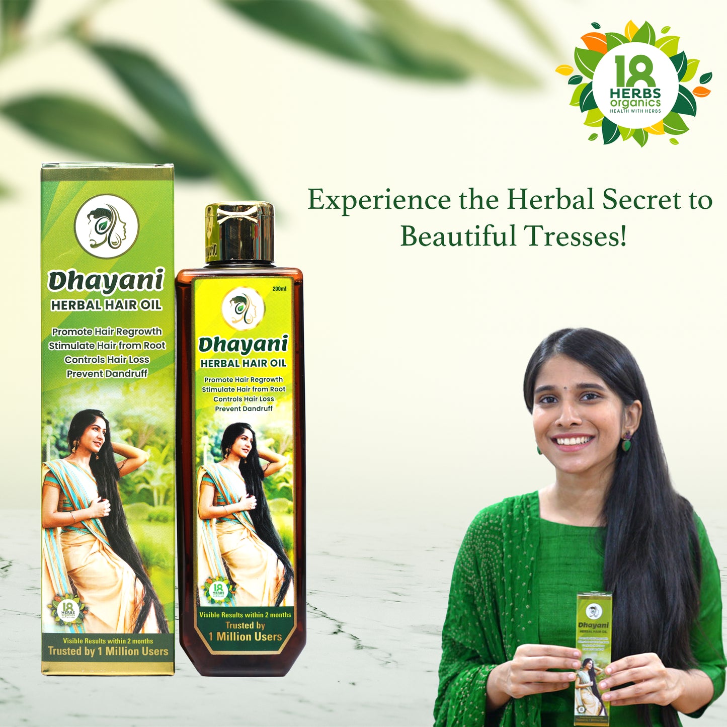 Dhayani Herbal Hair Oil 200ml Product Listing Image