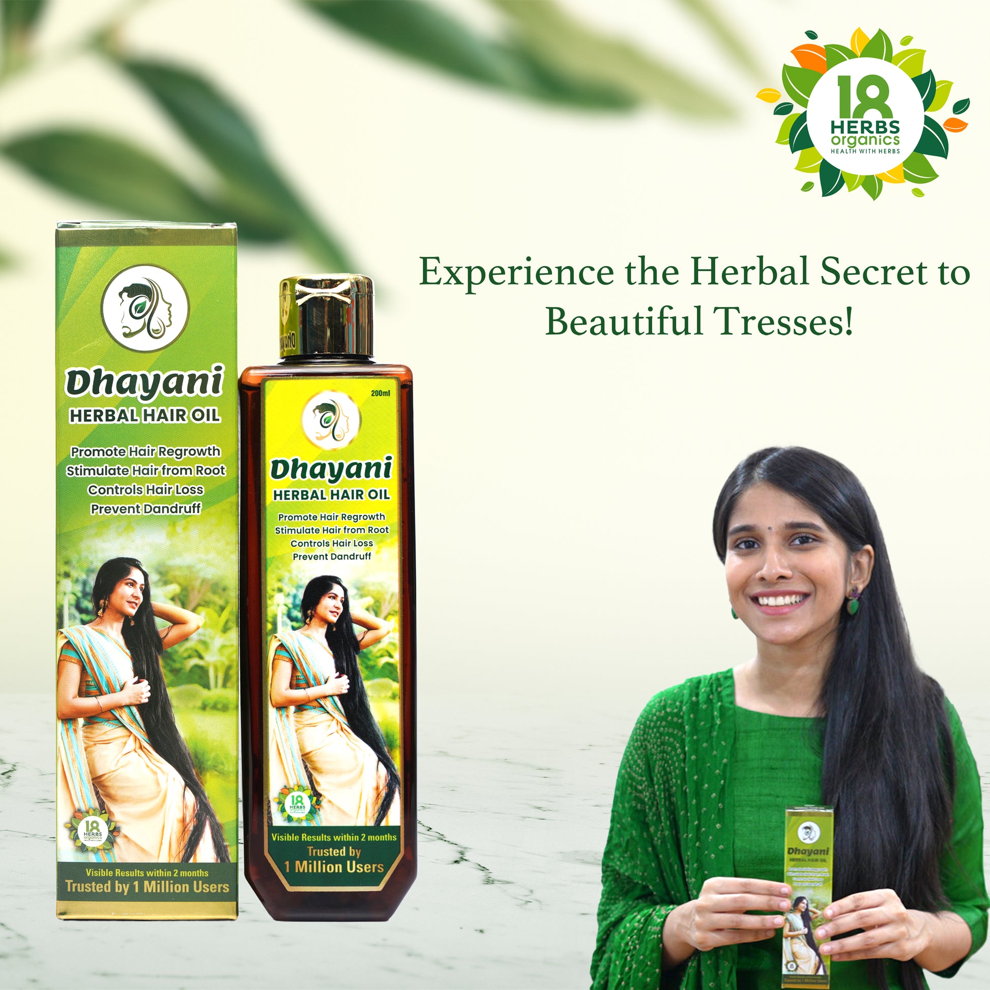 Dhayani Herbal Hair Oil 200ml Product Listing Image