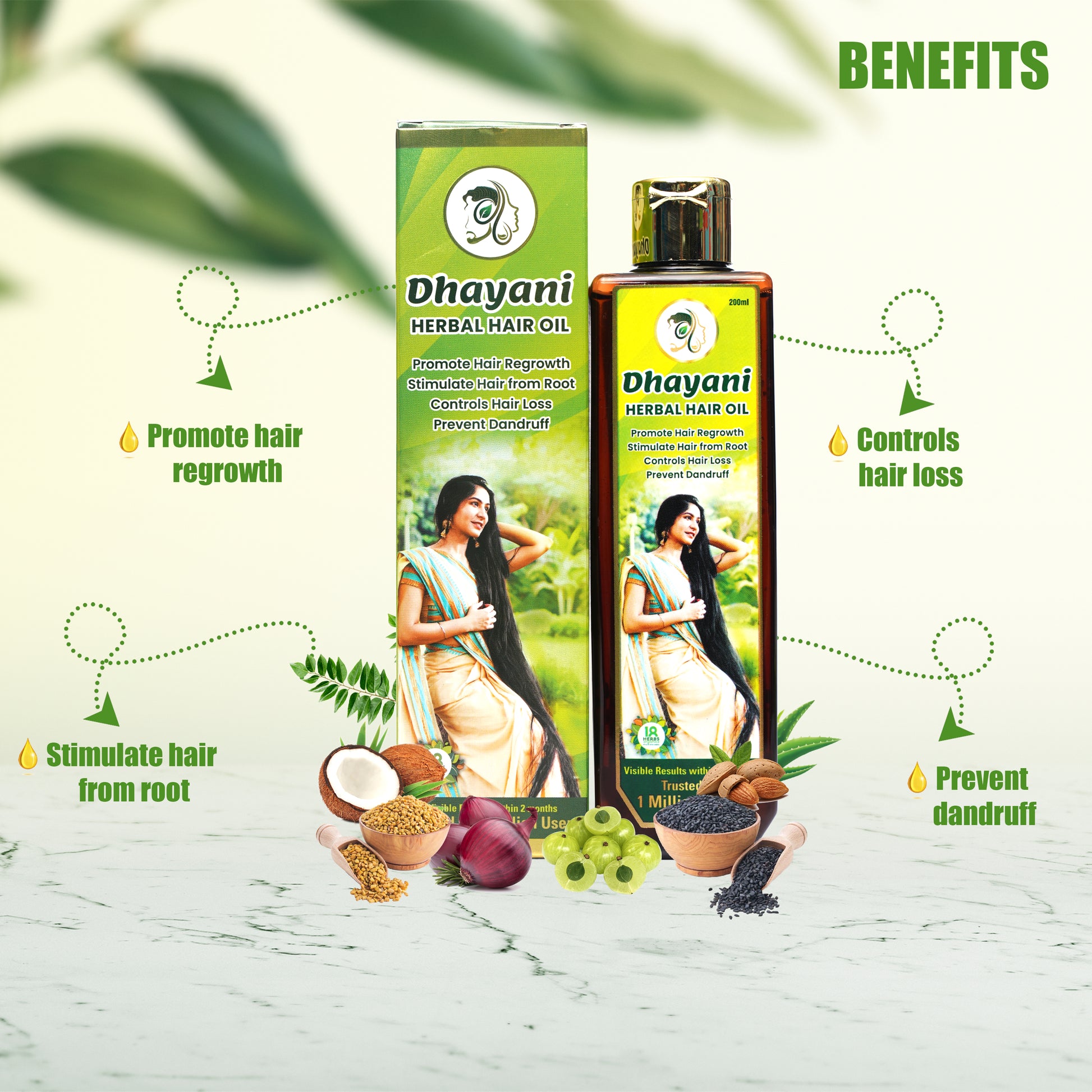 Dhayani Herbal Hair Oil Product Listing Image
