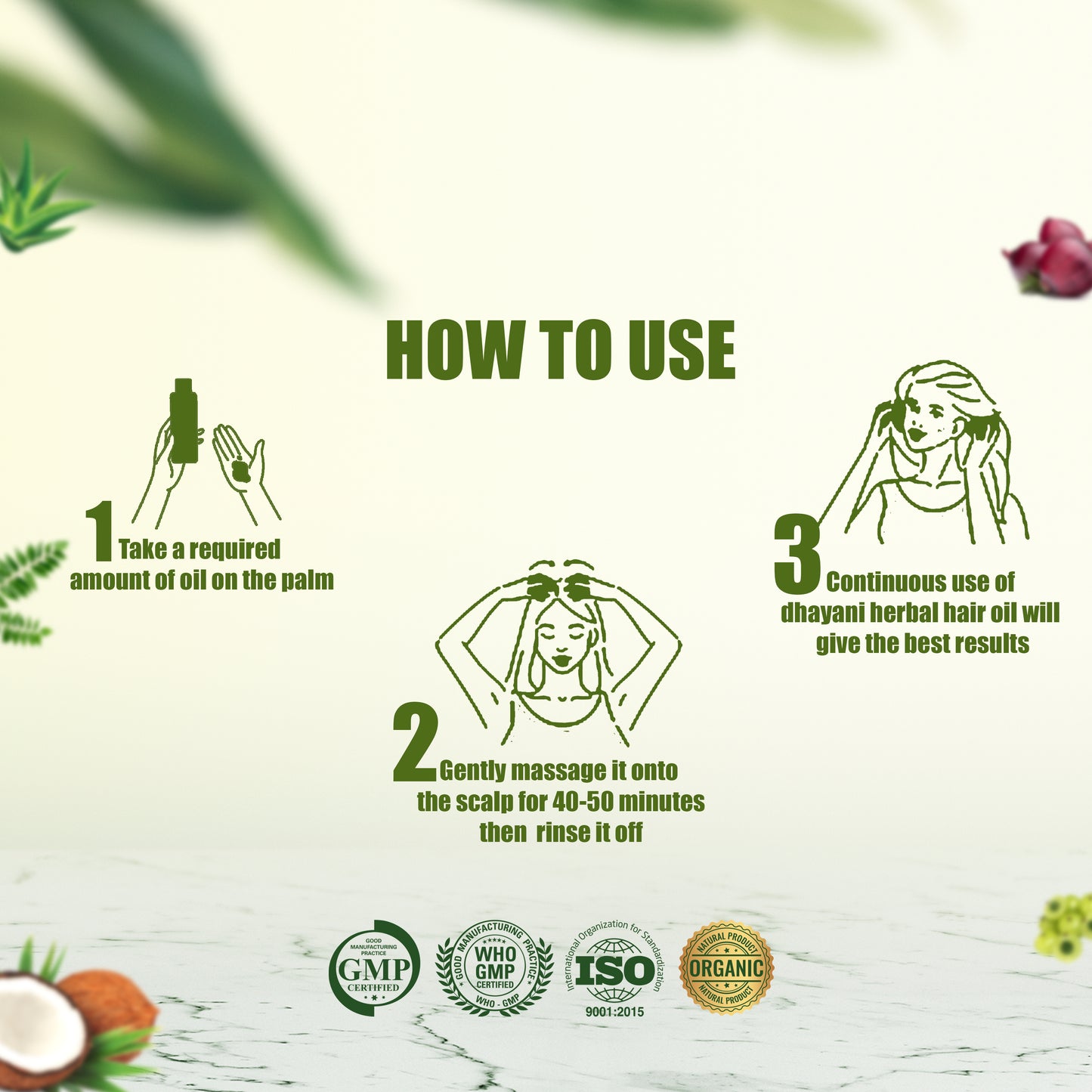 Dhayani Herbal Hair Oil Product Listing Image
