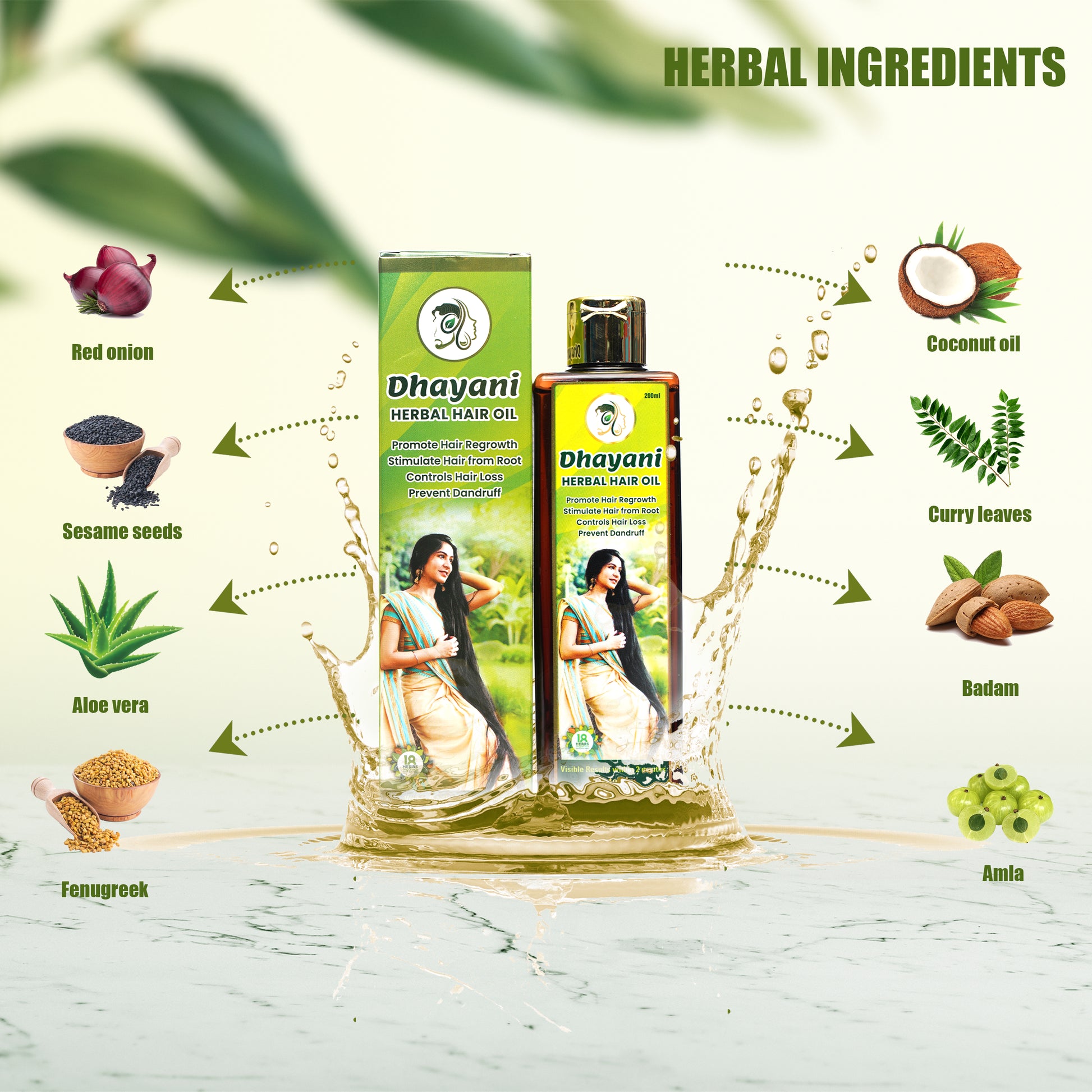 Dhayani Herbal Hair Oil Product Listing Image