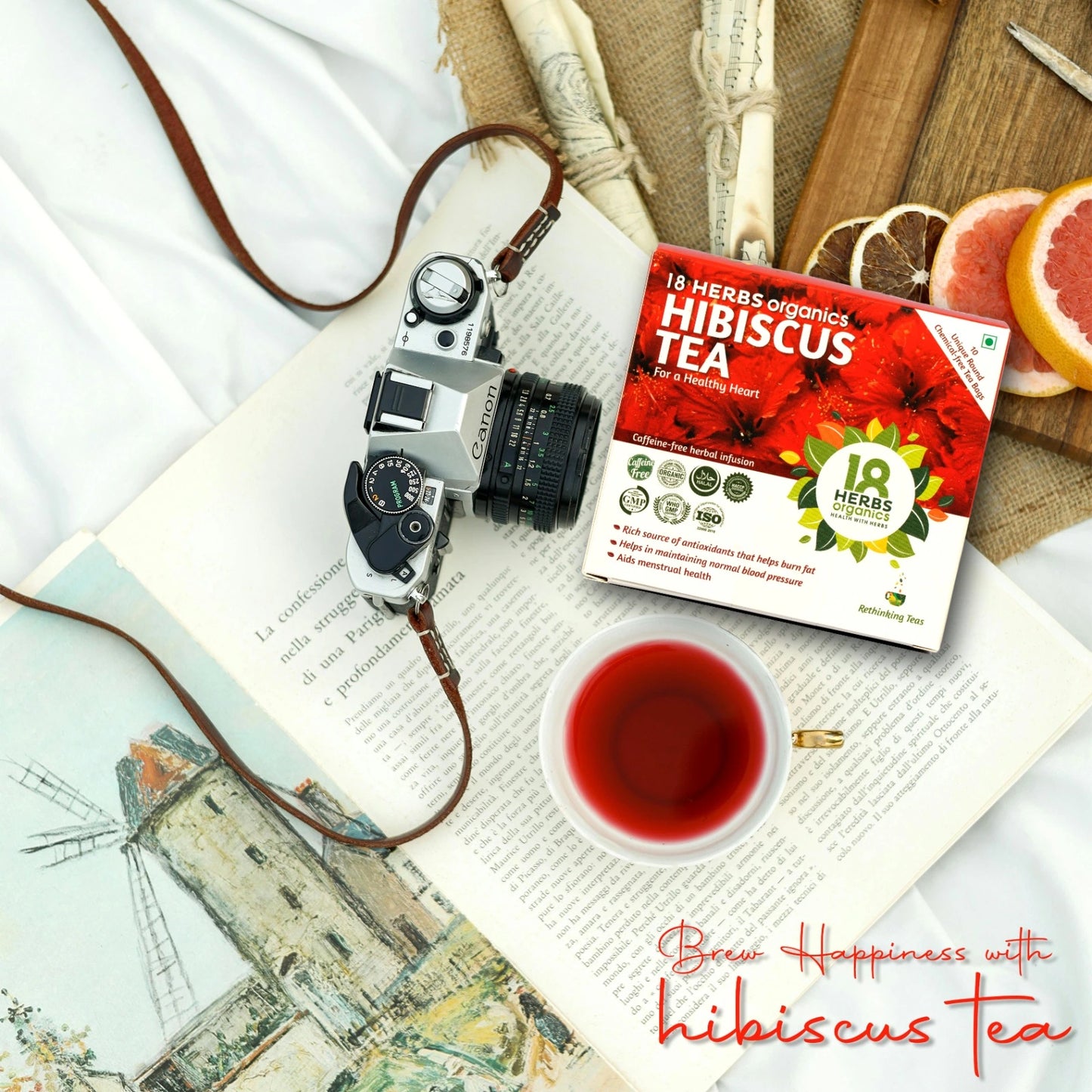 18 Herbs Organics Hibiscus Tea (BOX)