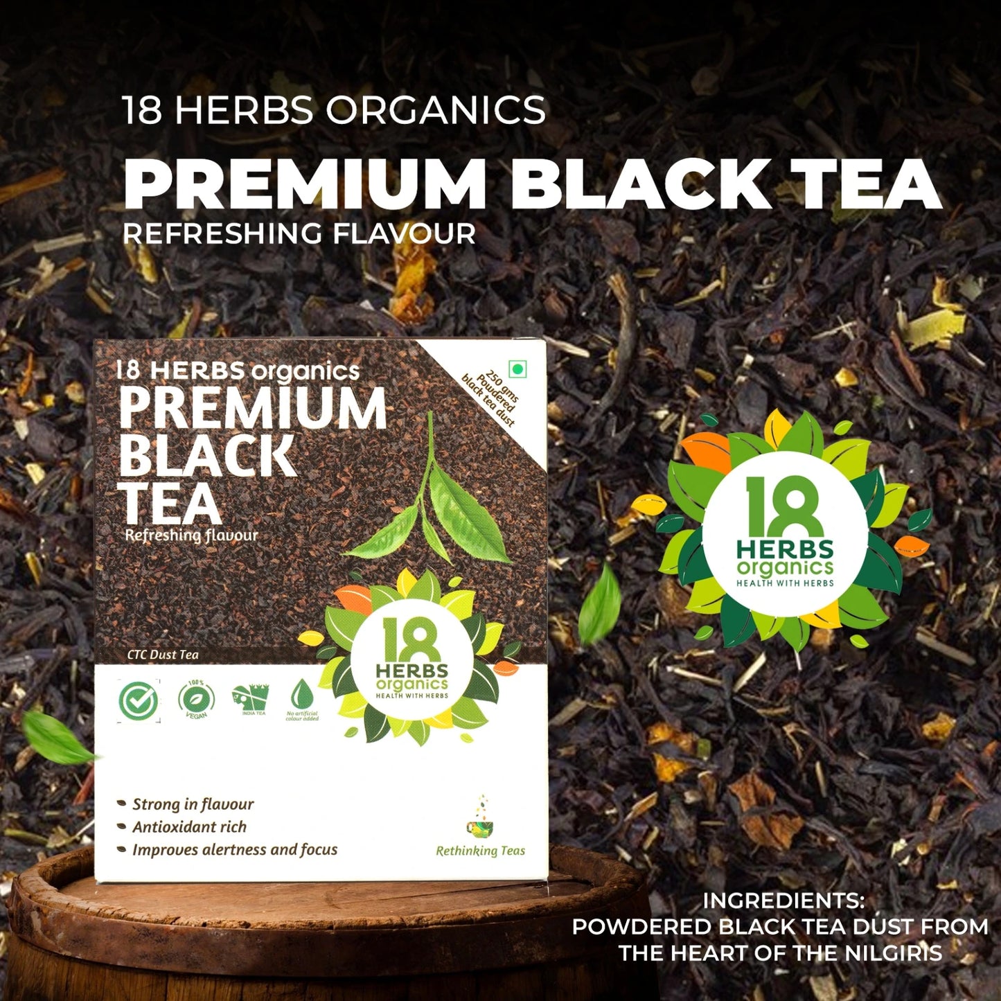 18 Herbs Organics Premium Black Tea