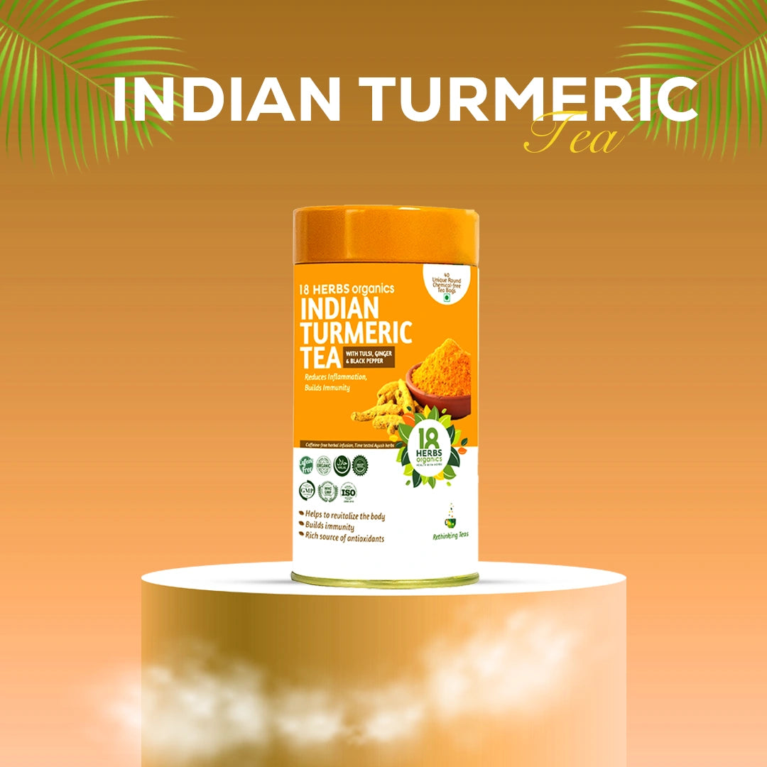 18 Herbs Organics Indian Turmeric Tea (TIN)