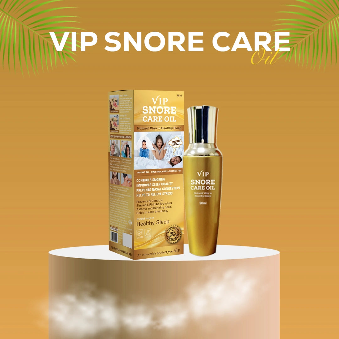 VIP Snore Care Oil, 50 ml - 100% Natural | Snoring Stopper Oil for Men & Women