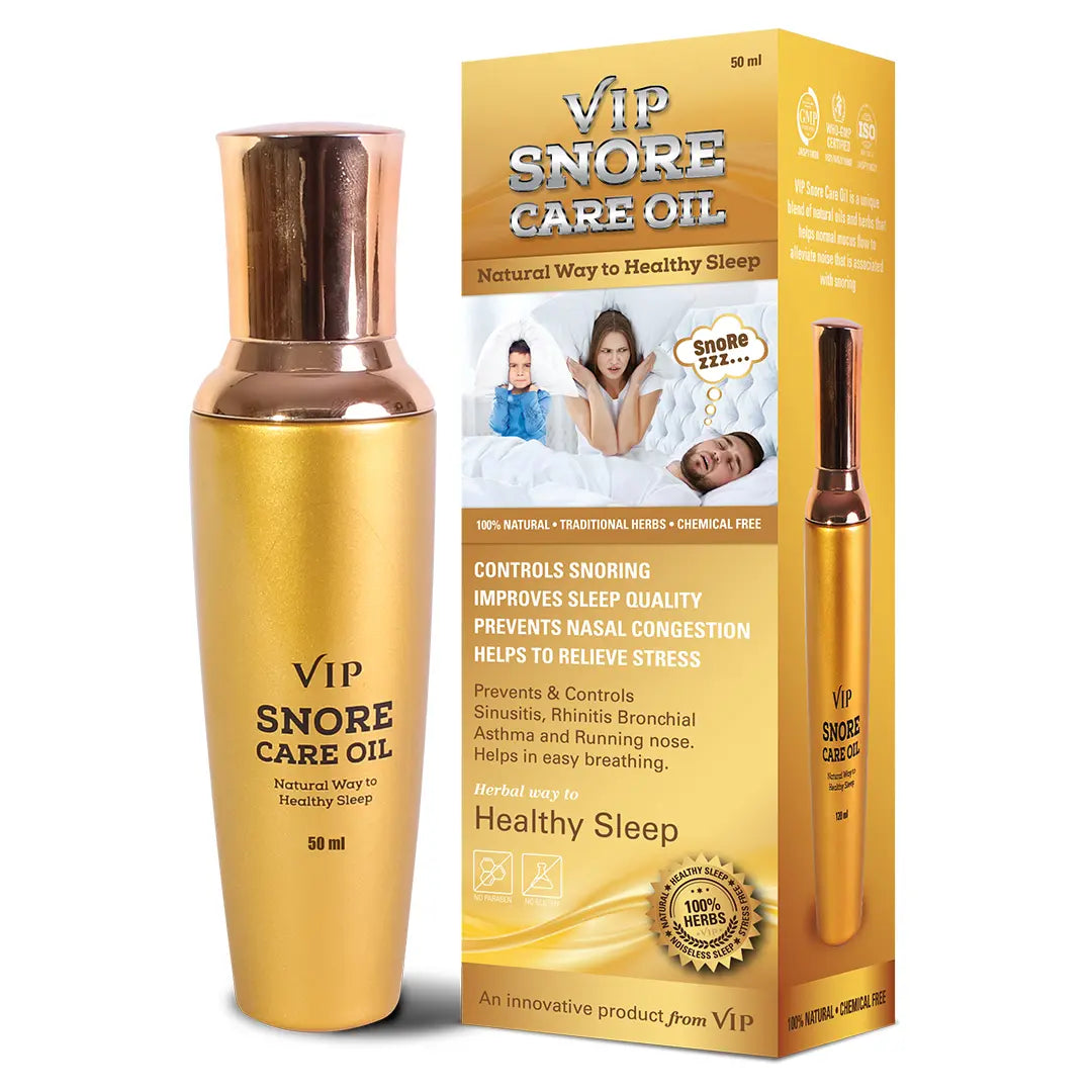 VIP Snore Care Oil, 50 ml - 100% Natural | Snoring Stopper Oil for Men & Women