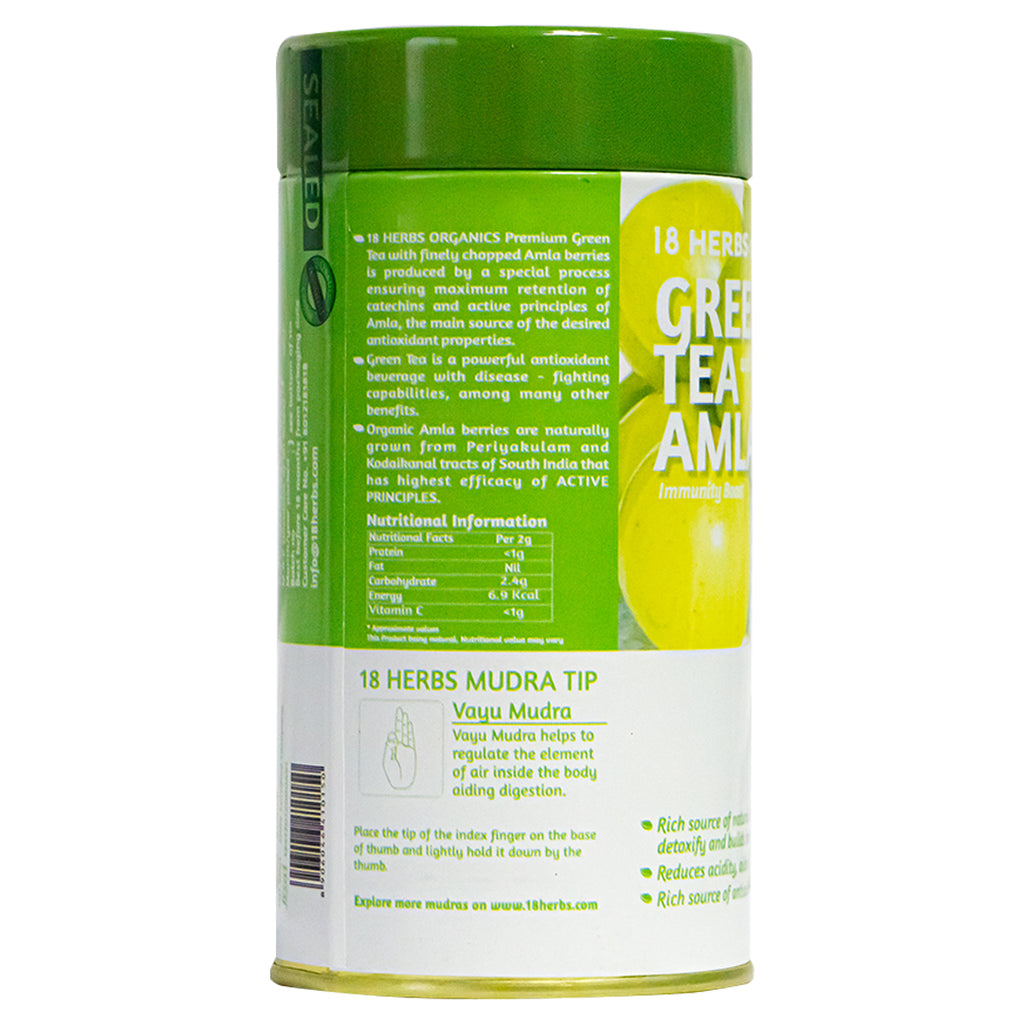 18 Herbs Organics Green Tea with Amla (TIN)