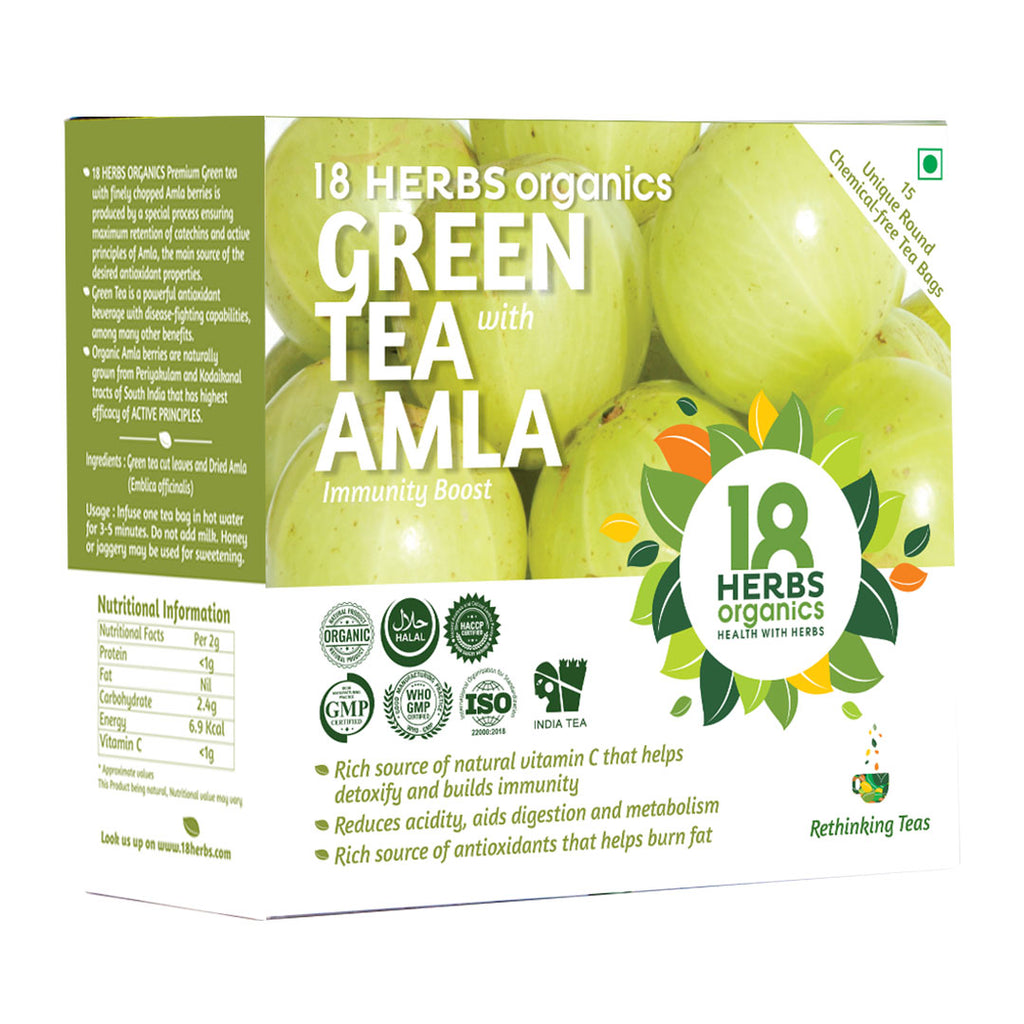 18 Herbs Organics Green Tea with Amla (BOX)