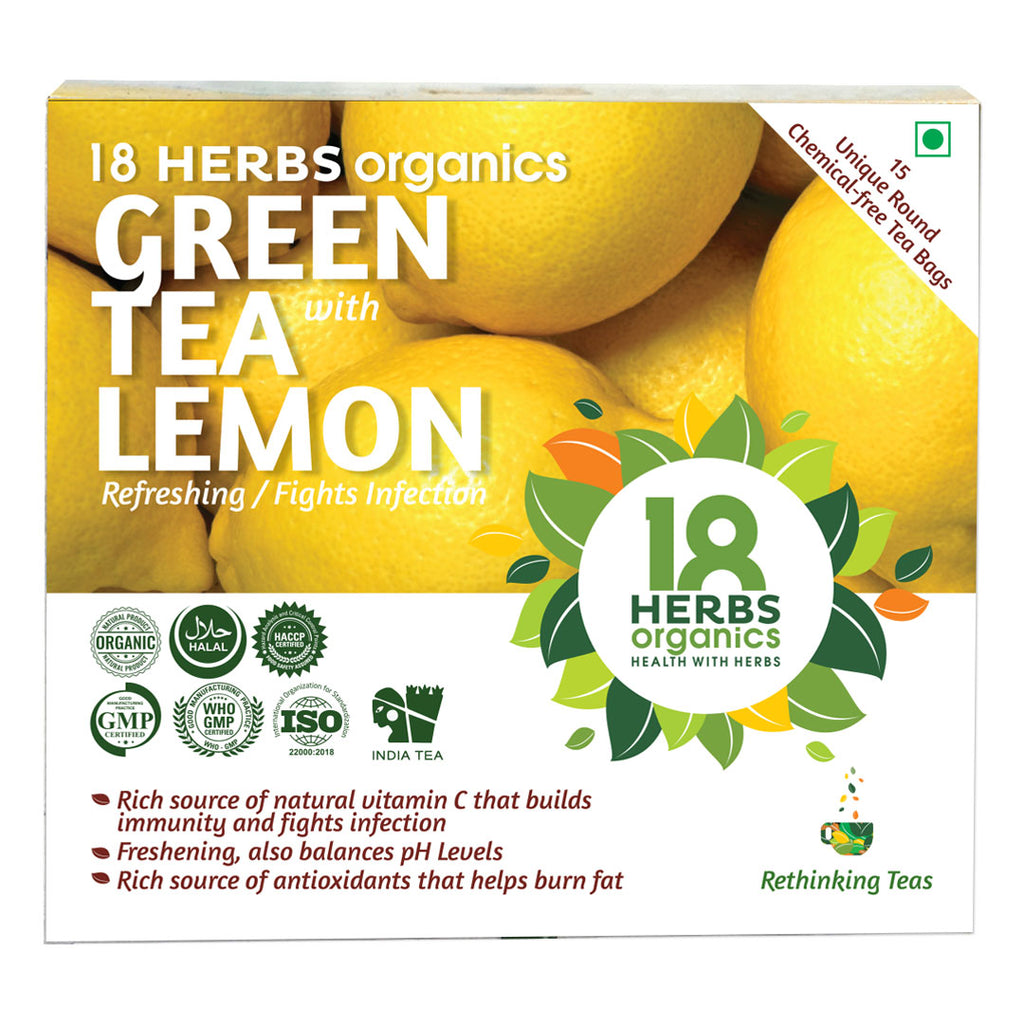 18 Herbs Organics Green Tea with Lemon (BOX)